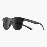 Black sunglasses on a white background